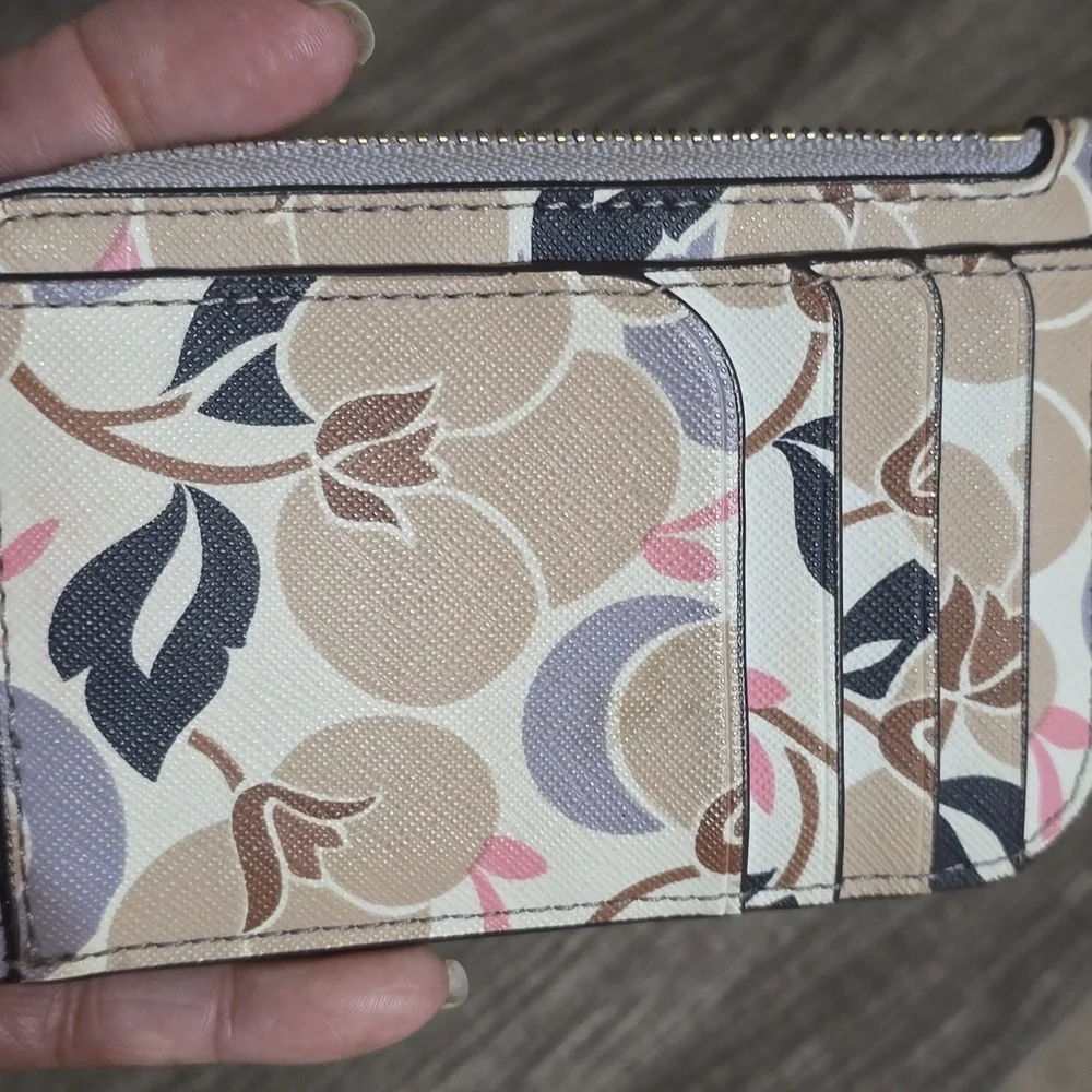 Kate Spade Multicolor Floral Card Holder